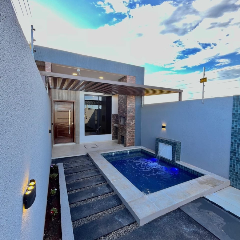 Casa 2 quartos com piscina em km 7 ciudad nueva